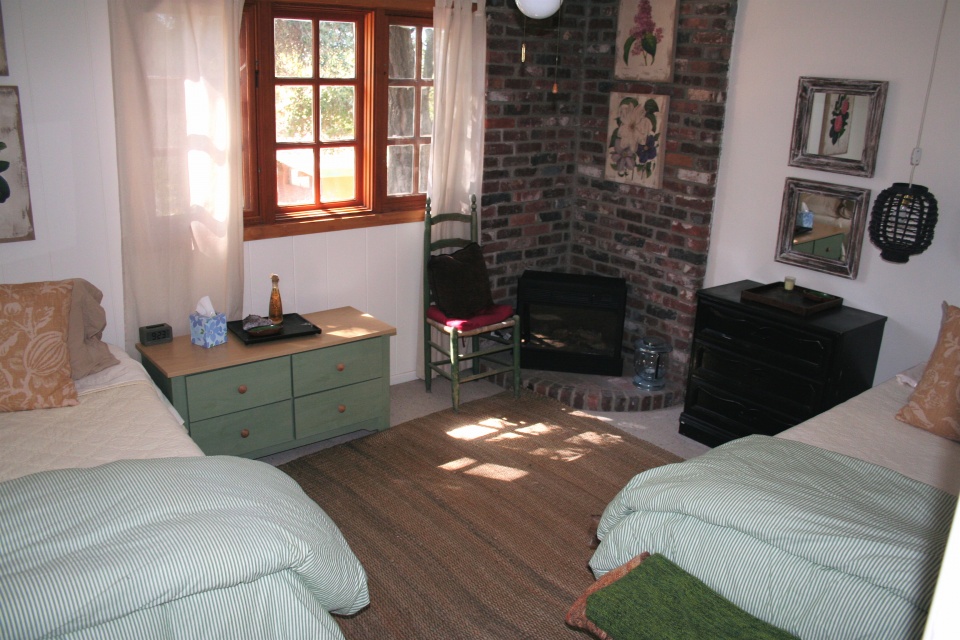 the brick twin bed